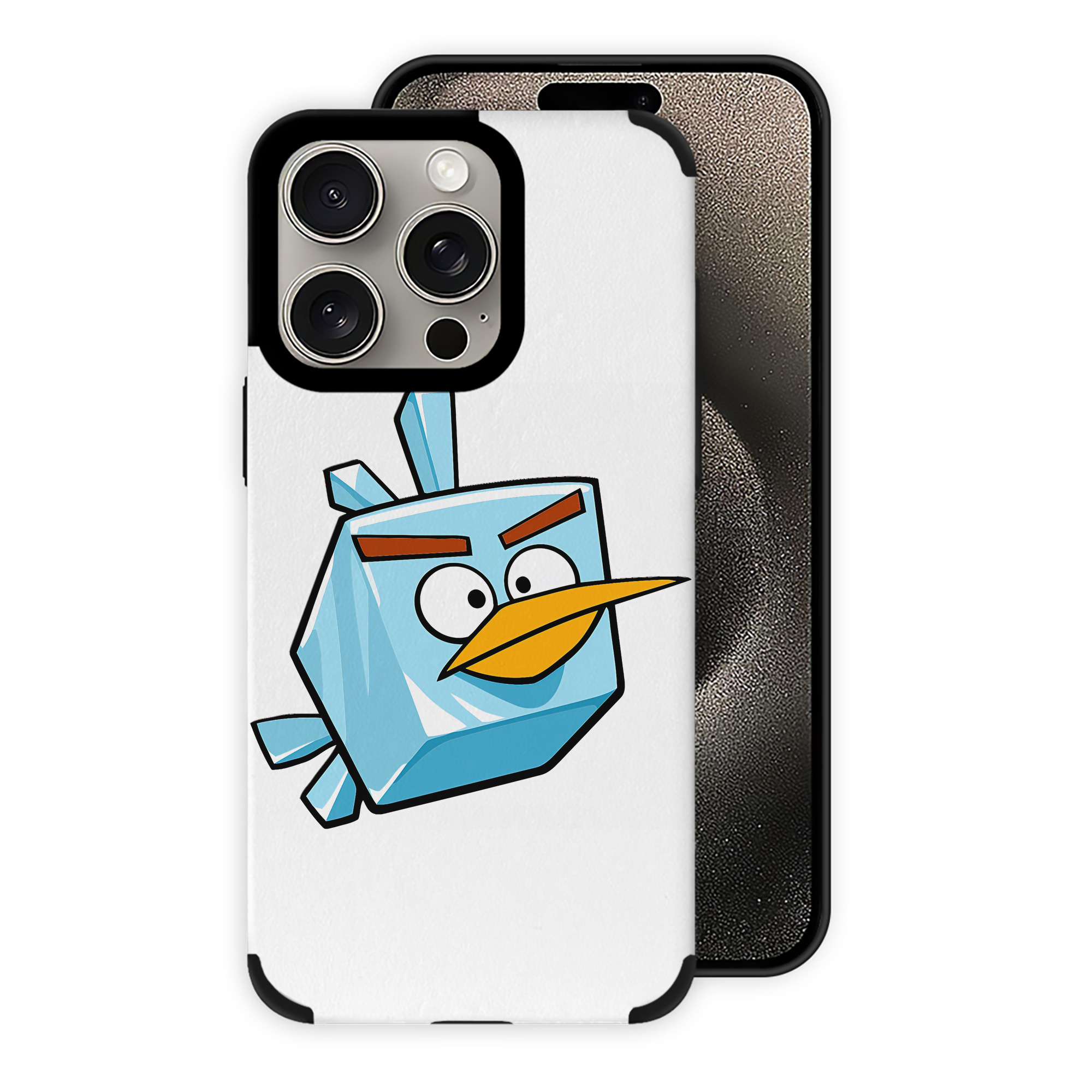 （画像用） Angry Birds アングリーバード 【iPhone15ProMax対応】 PUレザー スマホケース 耐衝撃＆黄変防止