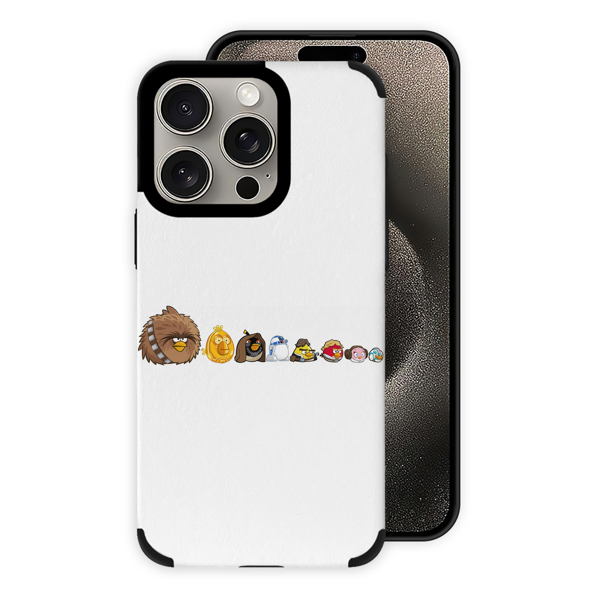 （画像用） Angry Birds アングリーバード 【iPhone15ProMax対応】 PUレザー スマホケース 耐衝撃＆黄変防止