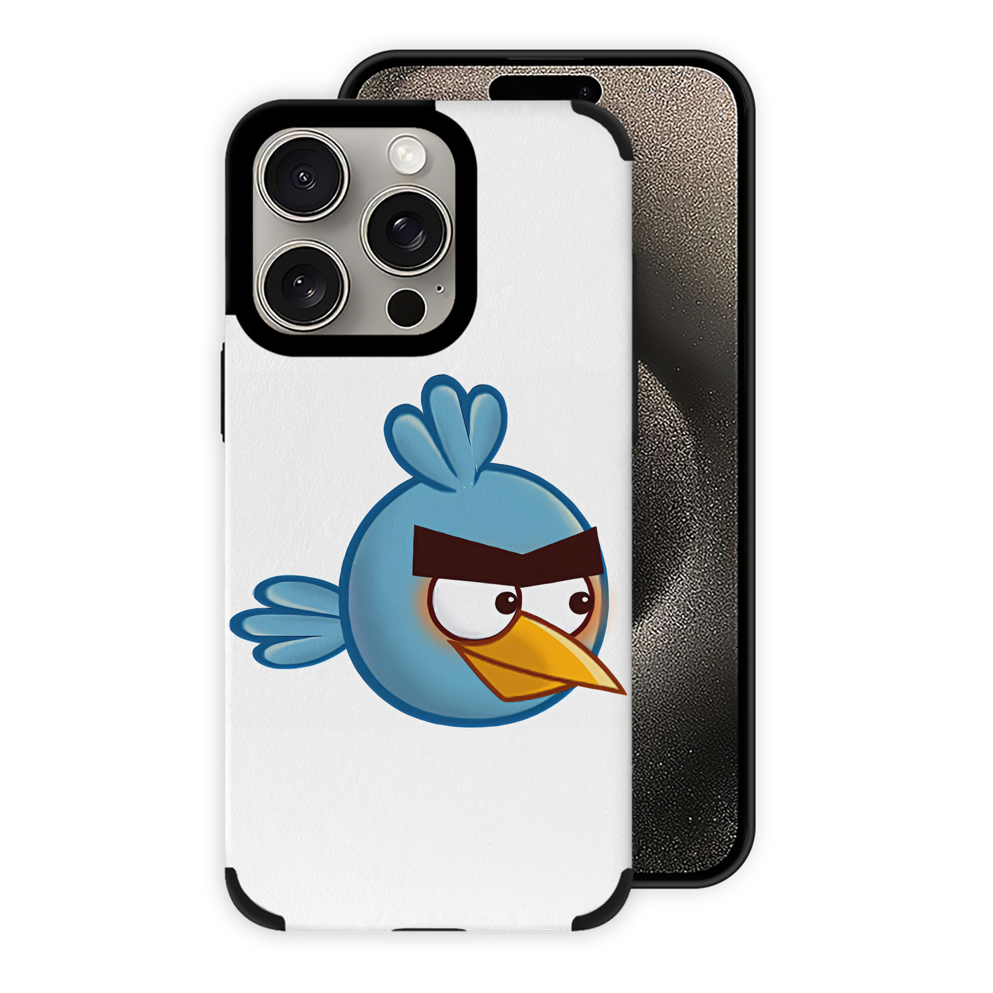 （画像用） Angry Birds アングリーバード 【iPhone15ProMax対応】 PUレザー スマホケース 耐衝撃＆黄変防止