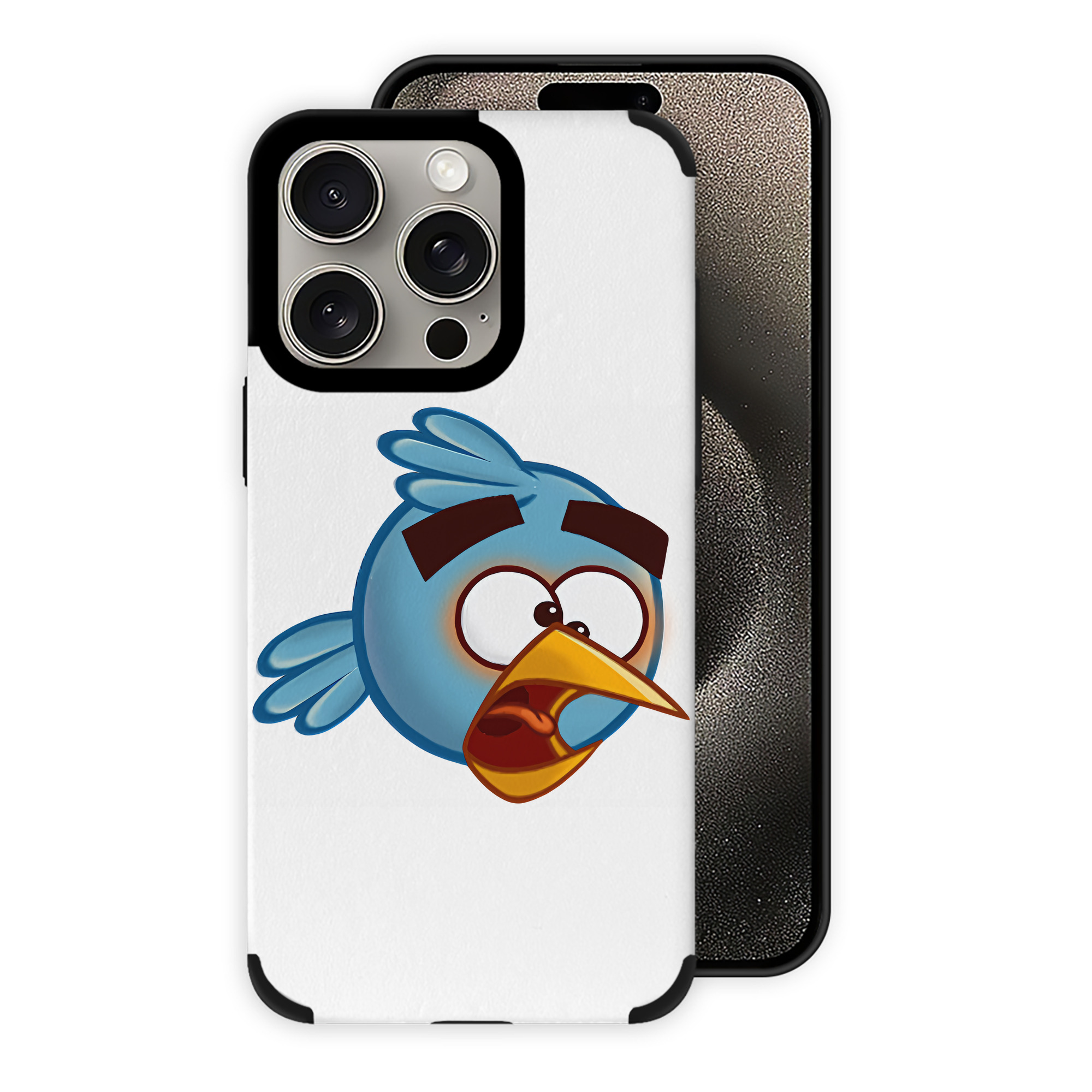 （画像用） Angry Birds アングリーバード 【iPhone15ProMax対応】 PUレザー スマホケース 耐衝撃＆黄変防止