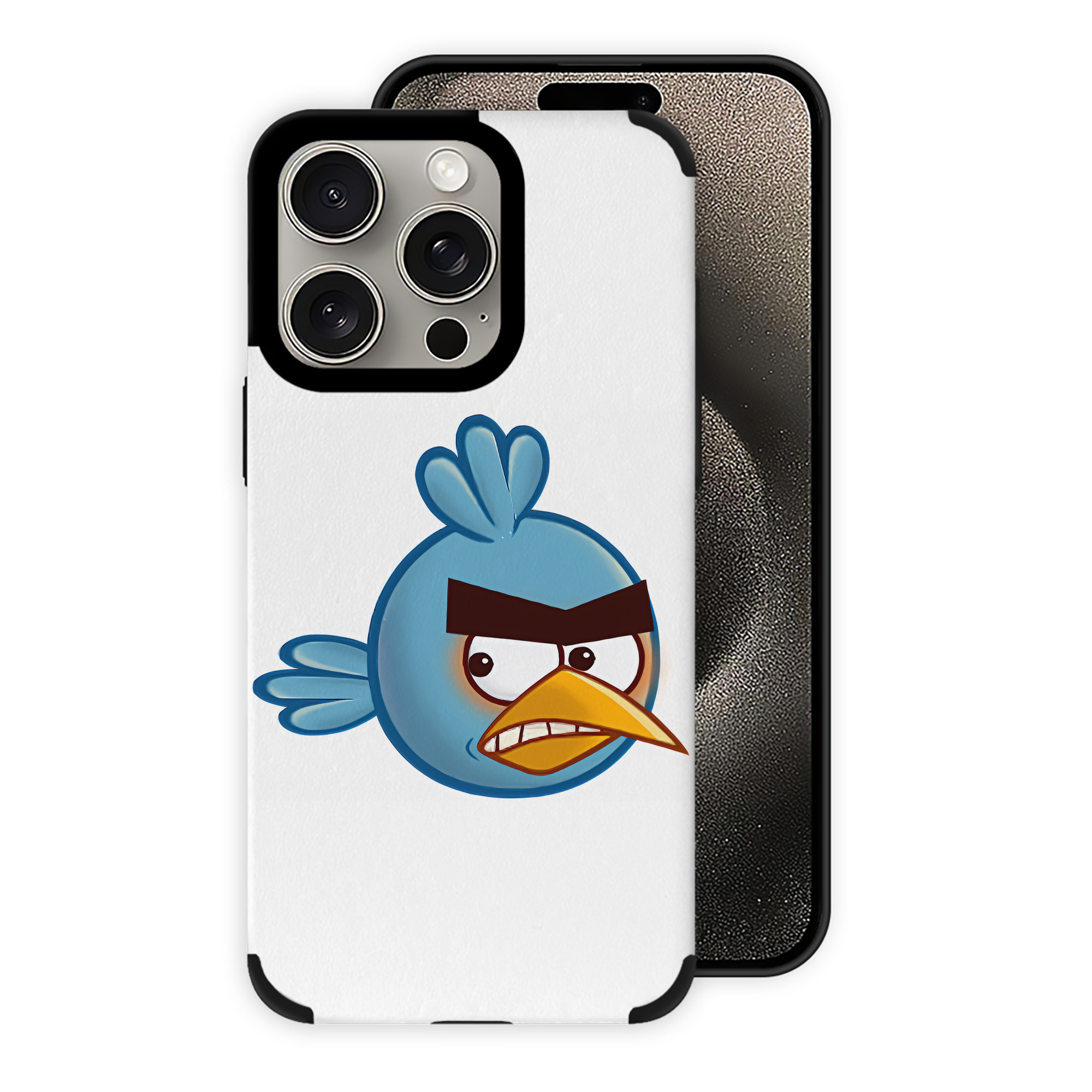 （画像用） Angry Birds アングリーバード 【iPhone15ProMax対応】 PUレザー スマホケース 耐衝撃＆黄変防止