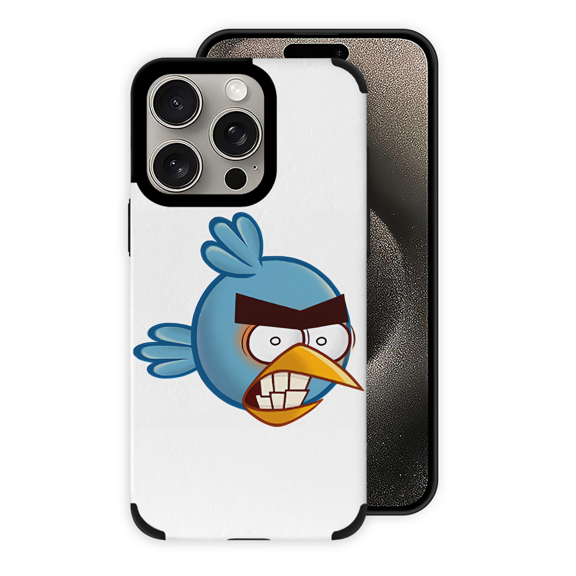 （画像用） Angry Birds アングリーバード 【iPhone15ProMax対応】 PUレザー スマホケース 耐衝撃＆黄変防止