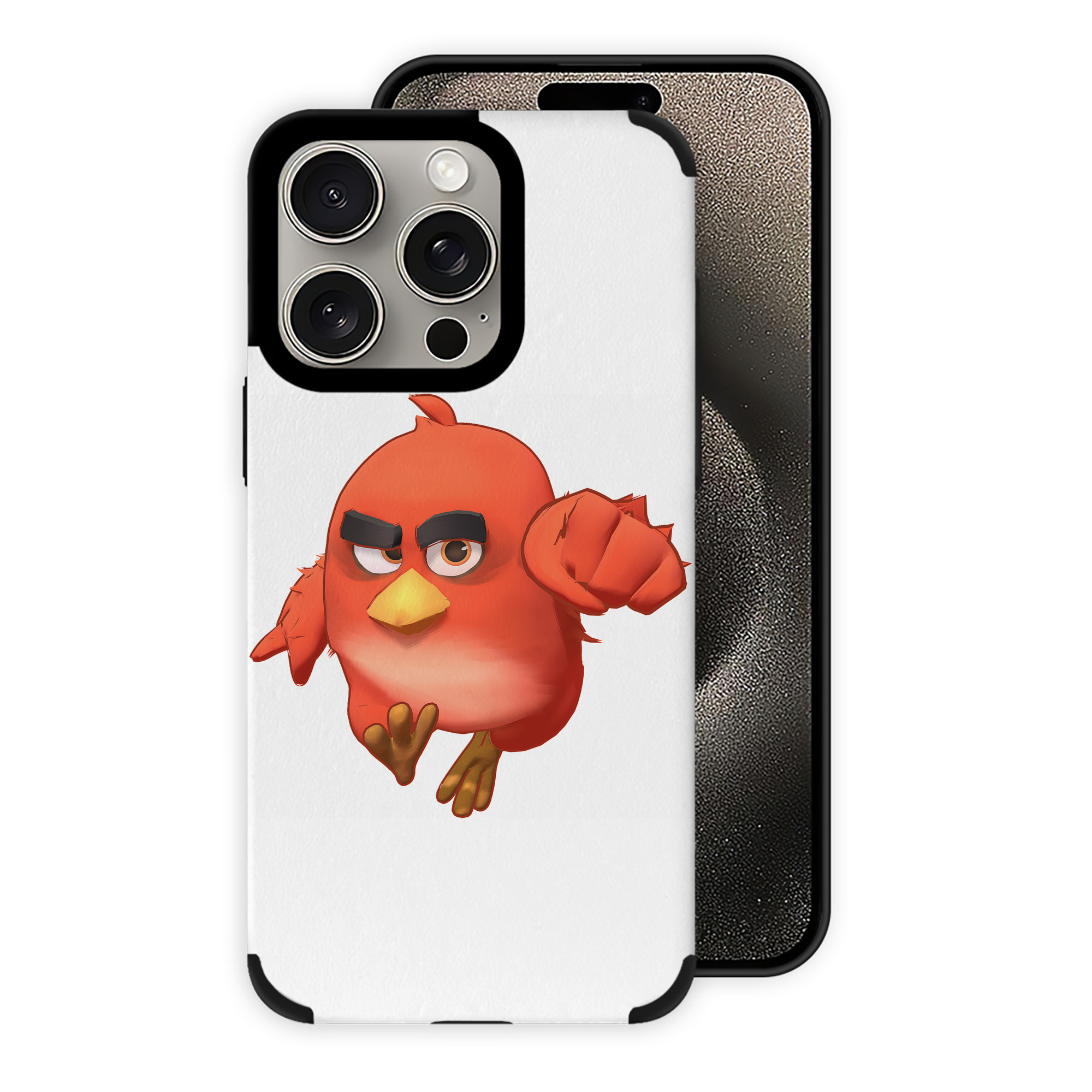 （画像用） Angry Birds アングリーバード 【iPhone15ProMax対応】 PUレザー スマホケース 耐衝撃＆黄変防止