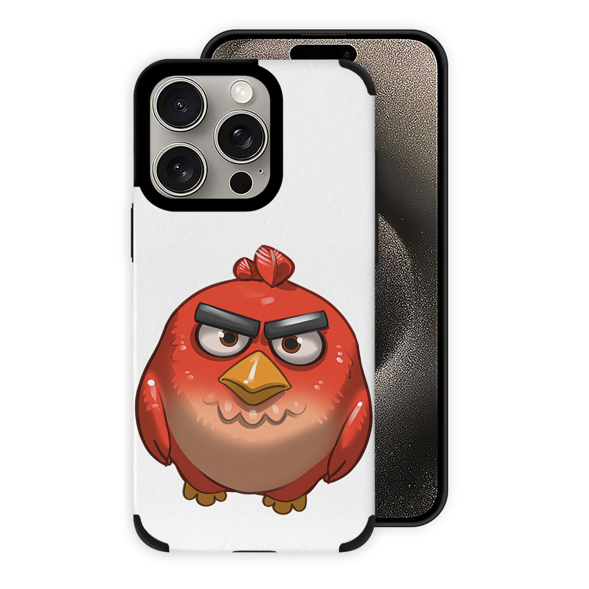 （画像用） Angry Birds アングリーバード 【iPhone15ProMax対応】 PUレザー スマホケース 耐衝撃＆黄変防止