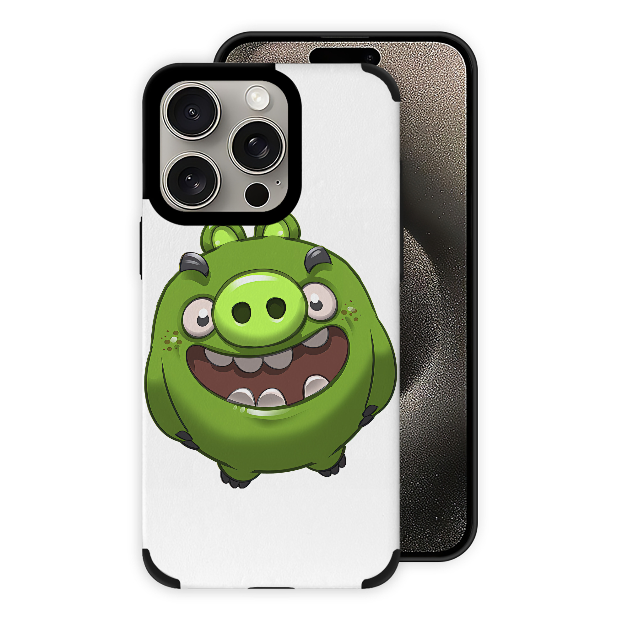 （画像用） Angry Birds アングリーバード 【iPhone15ProMax対応】 PUレザー スマホケース 耐衝撃＆黄変防止