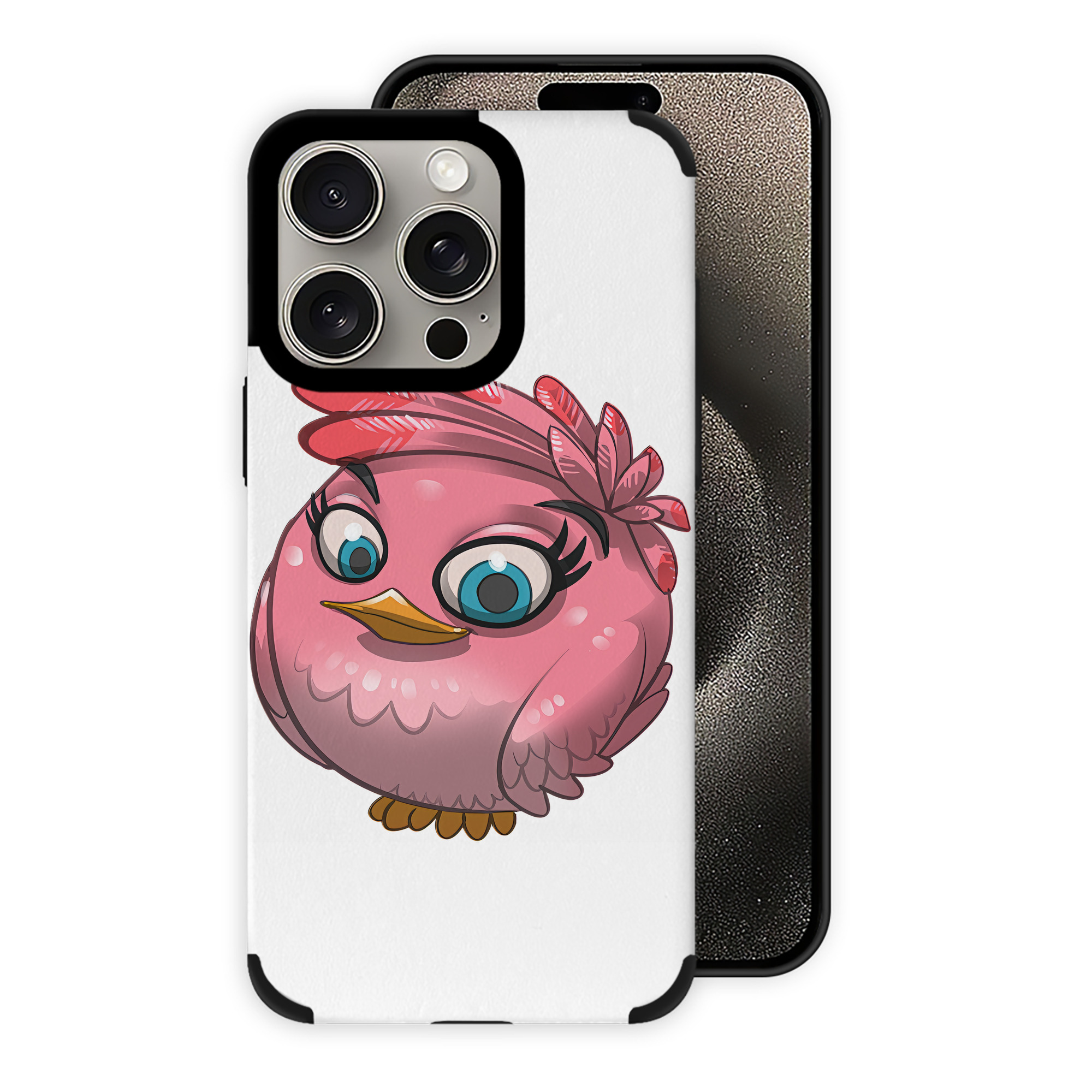 （画像用） Angry Birds アングリーバード 【iPhone15ProMax対応】 PUレザー スマホケース 耐衝撃＆黄変防止