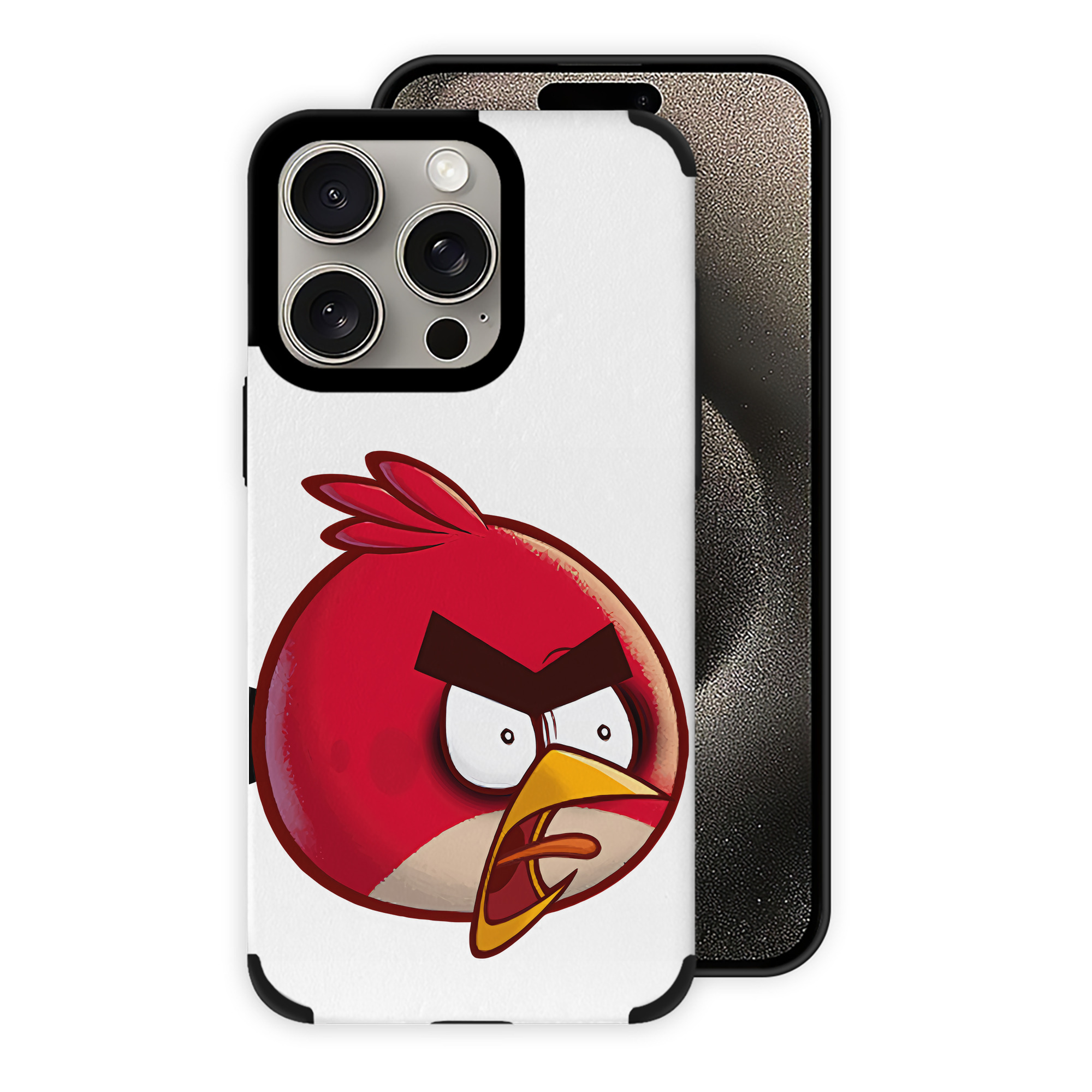 （画像用） Angry Birds アングリーバード 【iPhone15ProMax対応】 PUレザー スマホケース 耐衝撃＆黄変防止