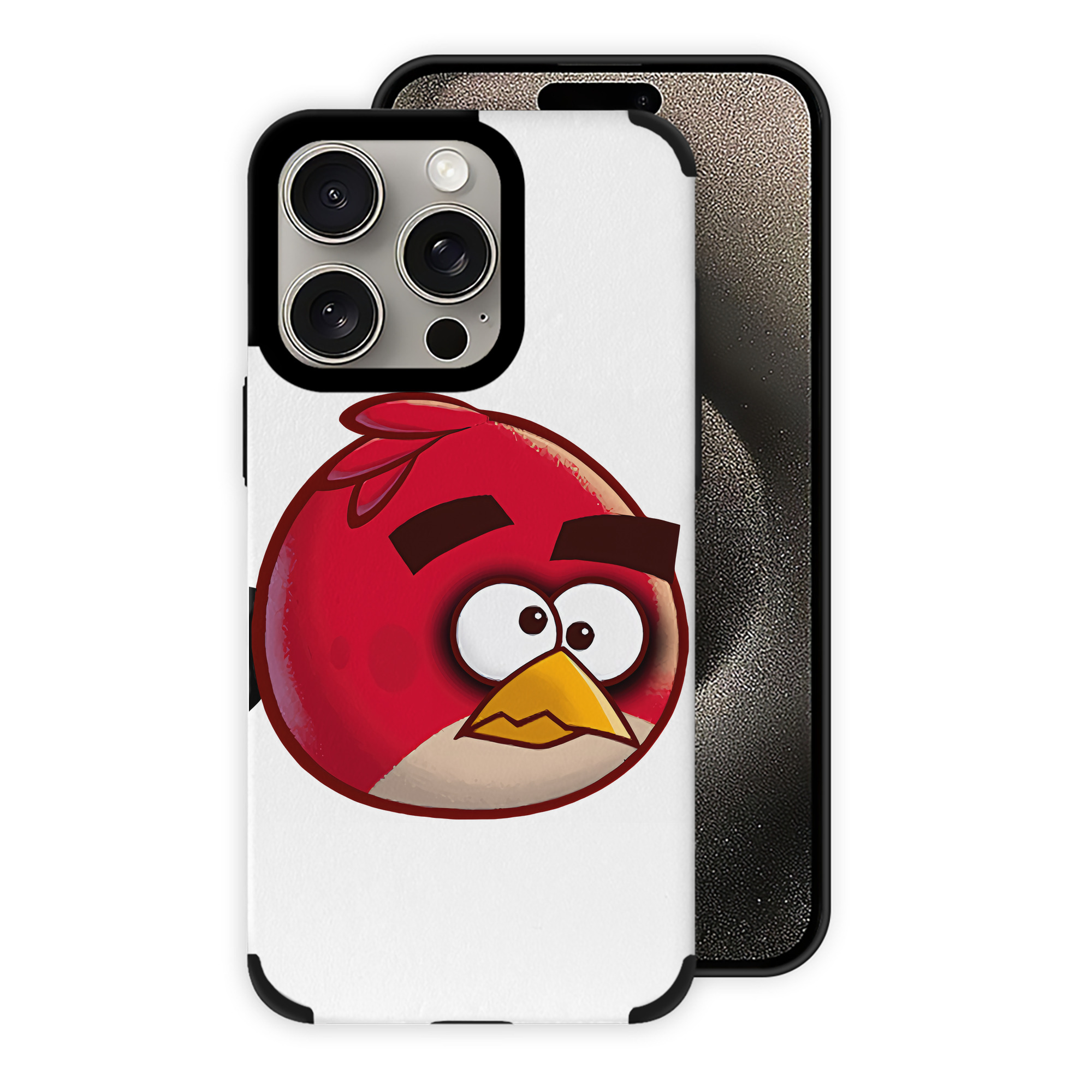 （画像用） Angry Birds アングリーバード 【iPhone15ProMax対応】 PUレザー スマホケース 耐衝撃＆黄変防止