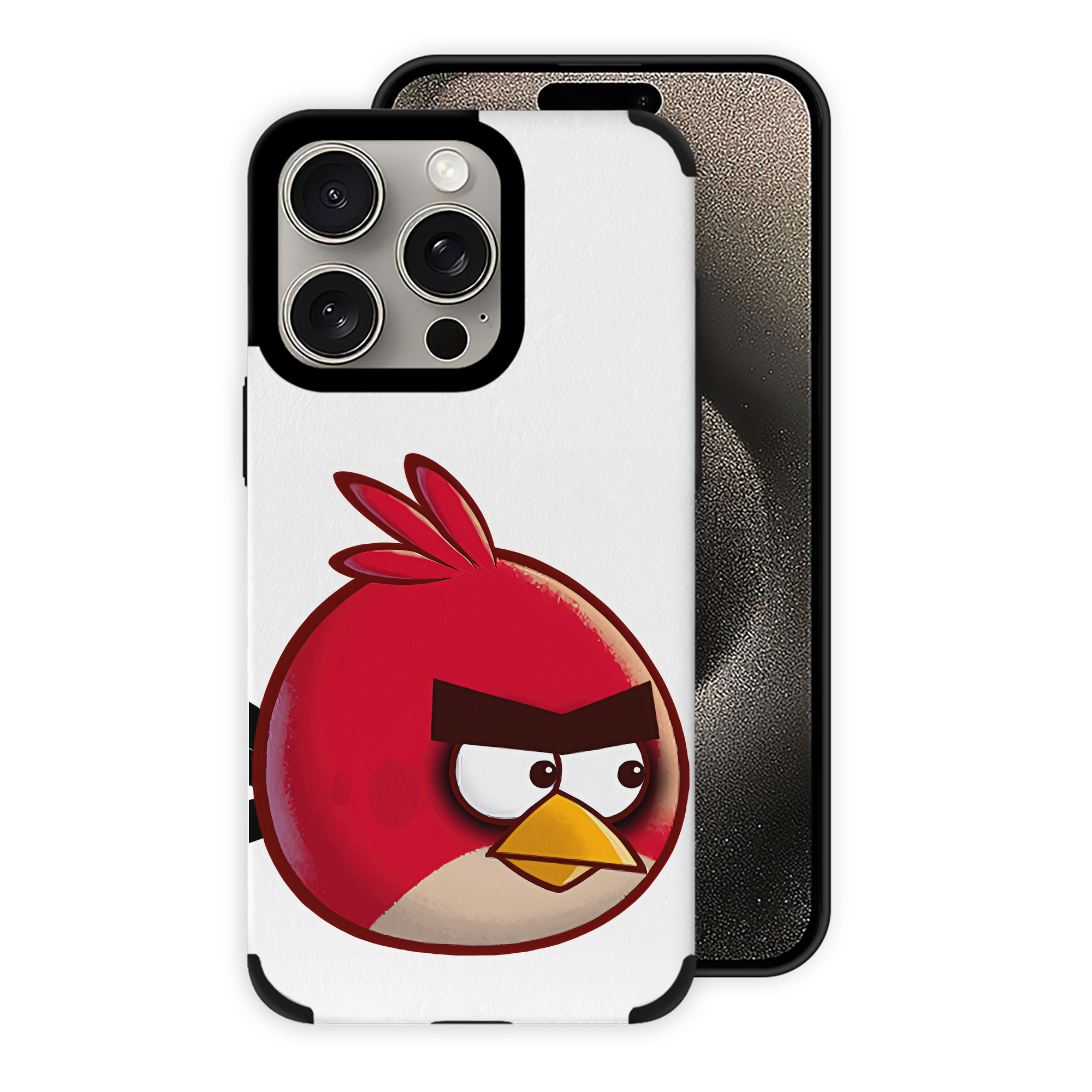 （画像用） Angry Birds アングリーバード 【iPhone15ProMax対応】 PUレザー スマホケース 耐衝撃＆黄変防止