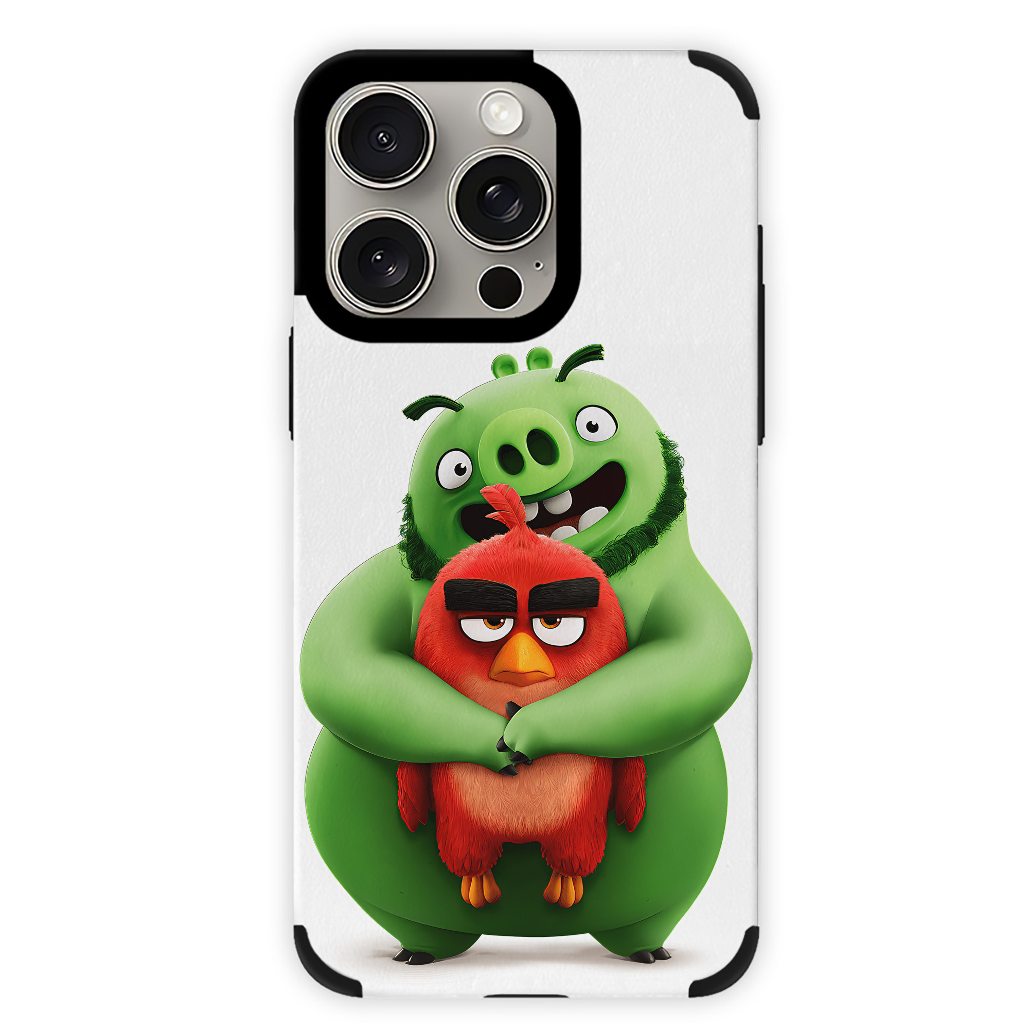 （画像用） Angry Birds アングリーバード 【iPhone15ProMax対応】 PUレザー スマホケース 耐衝撃＆黄変防止