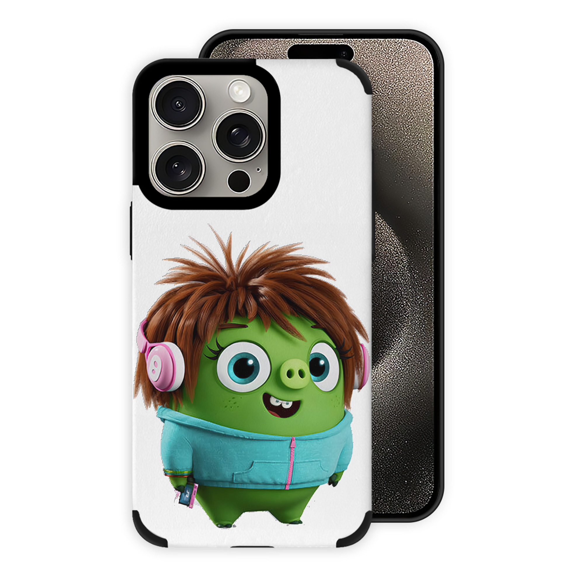 （画像用） Angry Birds アングリーバード 【iPhone15ProMax対応】 PUレザー スマホケース 耐衝撃＆黄変防止