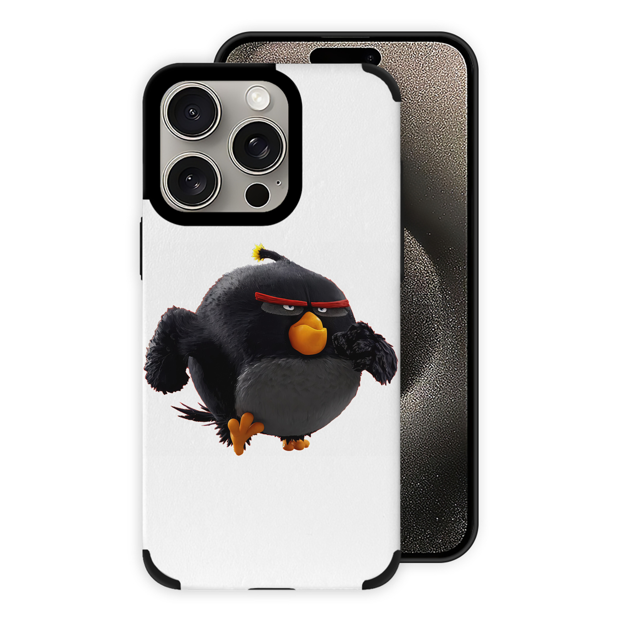 （画像用） Angry Birds アングリーバード 【iPhone15ProMax対応】 PUレザー スマホケース 耐衝撃＆黄変防止