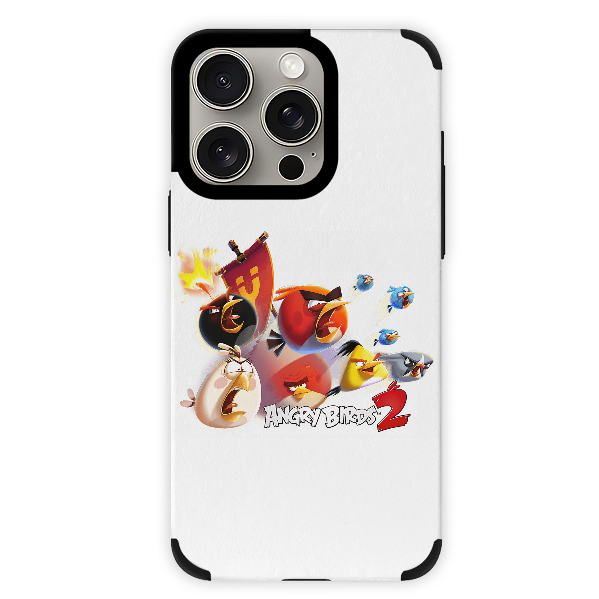 （画像用） Angry Birds アングリーバード 【iPhone15ProMax対応】 PUレザー スマホケース 耐衝撃＆黄変防止