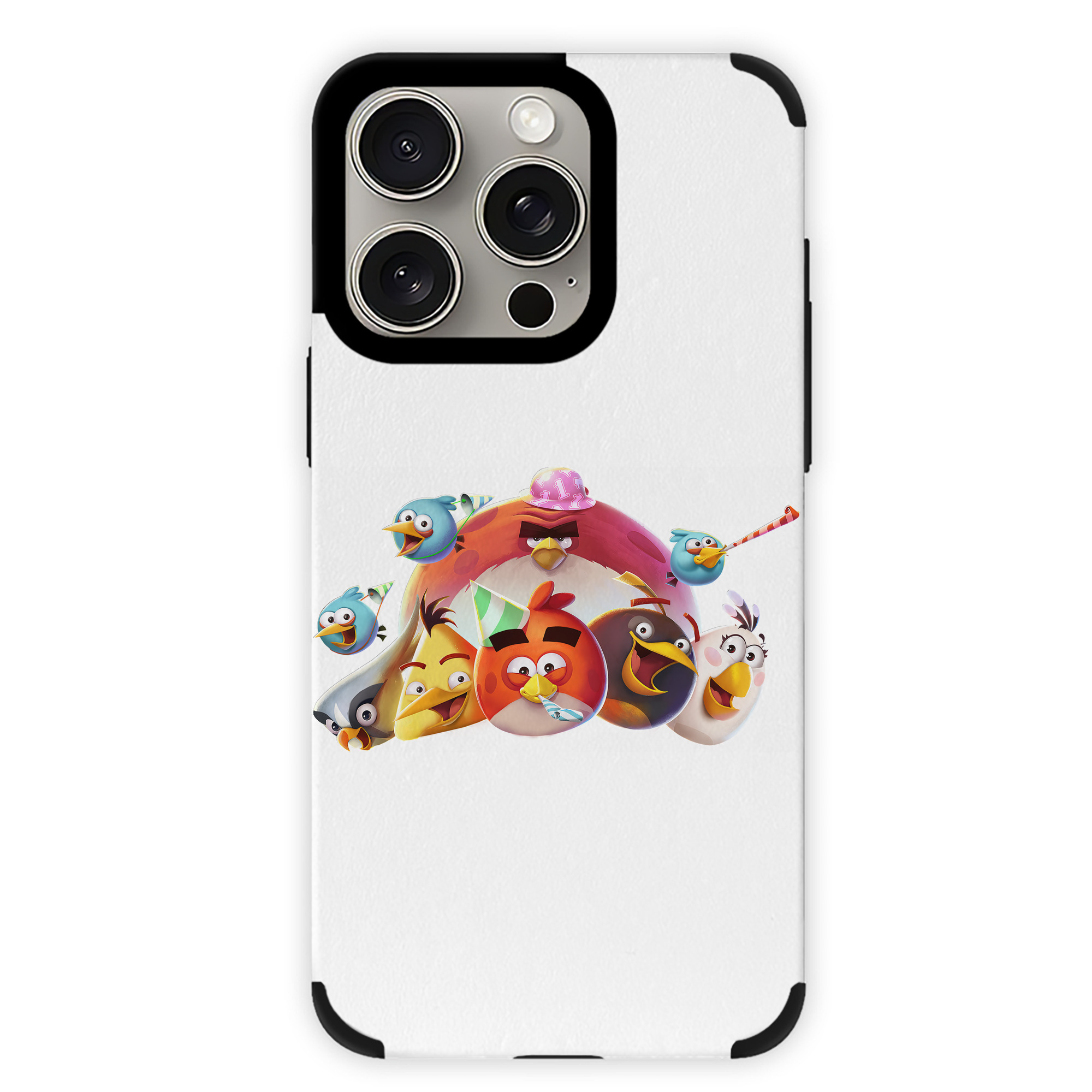 （画像用） Angry Birds アングリーバード 【iPhone15ProMax対応】 PUレザー スマホケース 耐衝撃＆黄変防止
