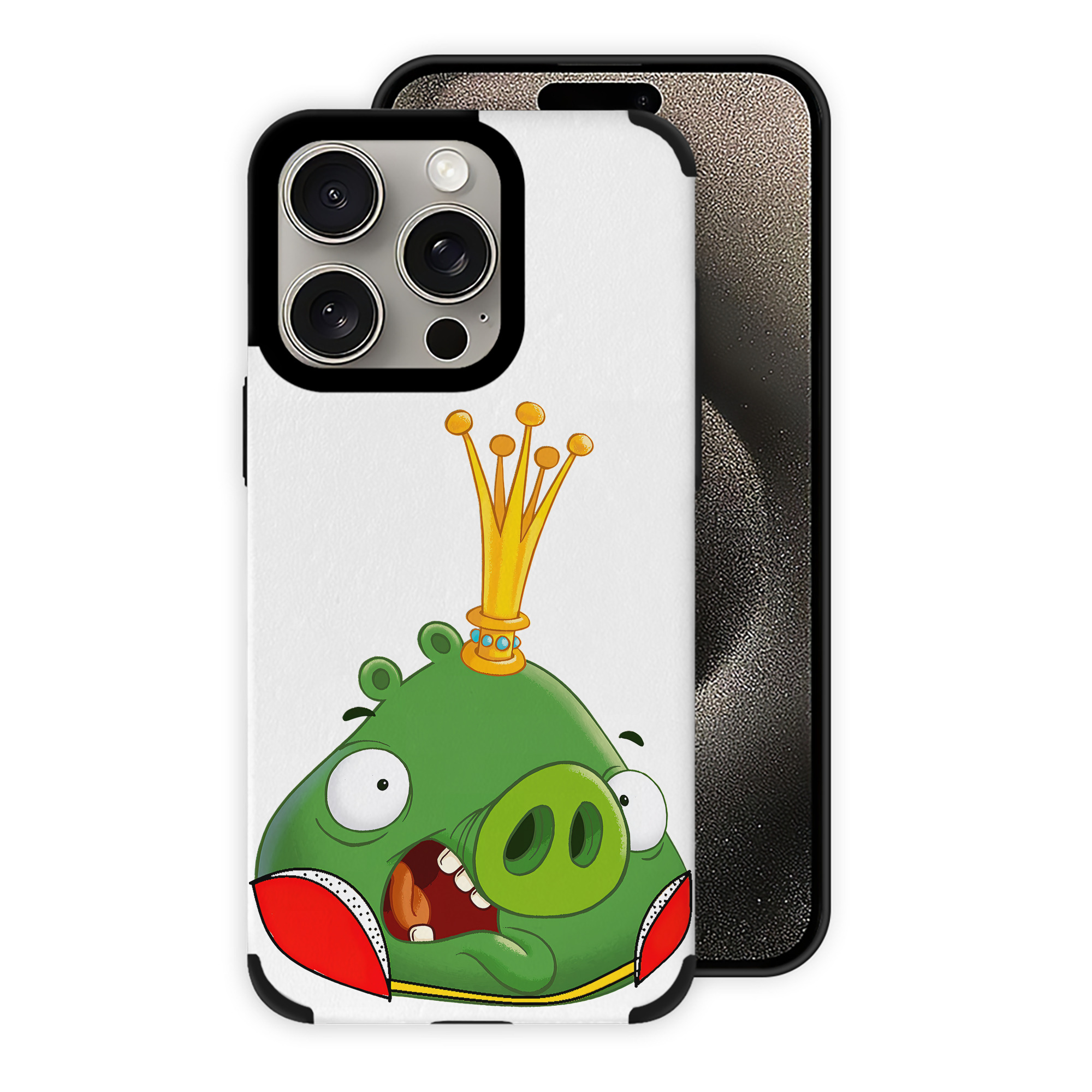 （画像用） Angry Birds アングリーバード 【iPhone15ProMax対応】 PUレザー スマホケース 耐衝撃＆黄変防止