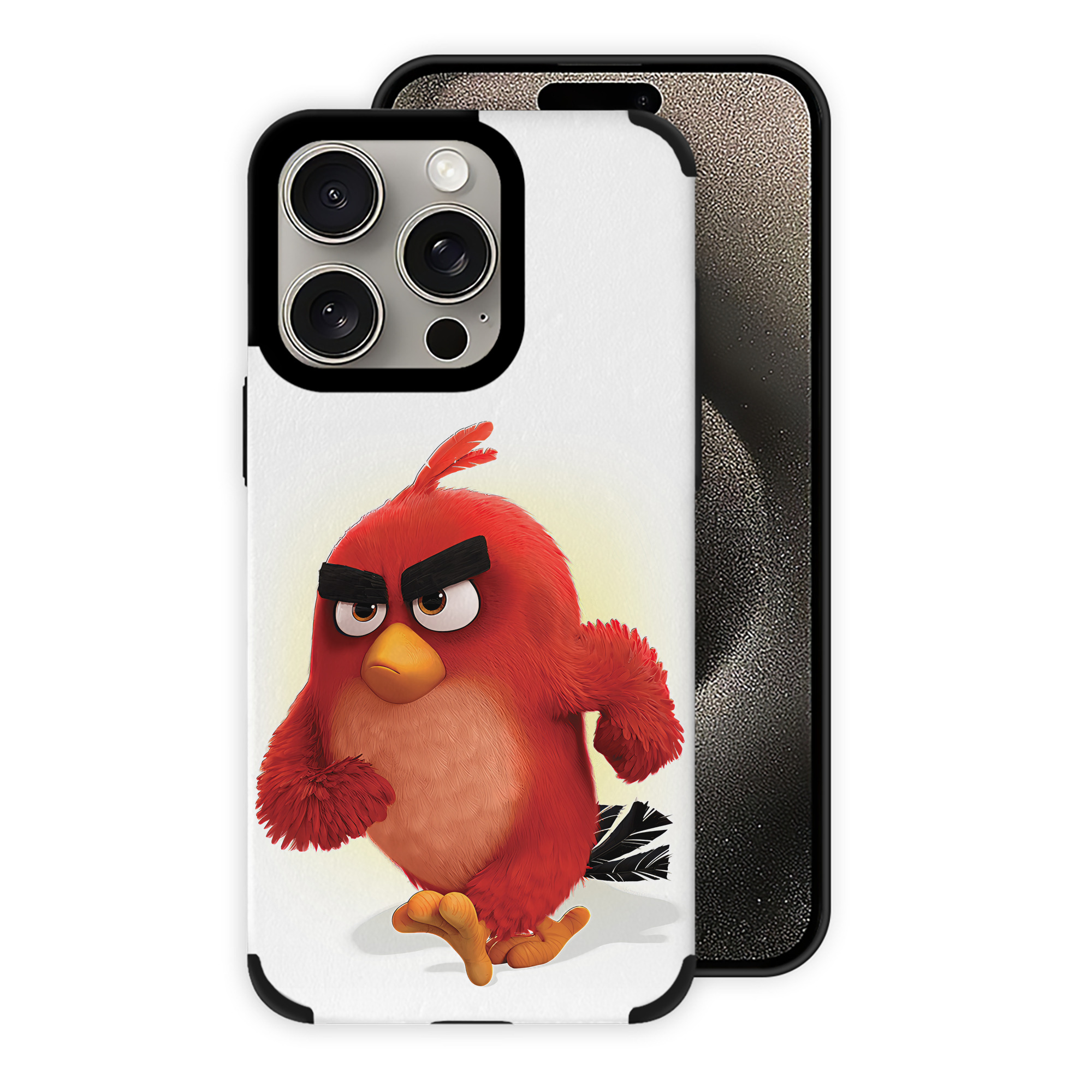 （画像用） Angry Birds アングリーバード 【iPhone15ProMax対応】 PUレザー スマホケース 耐衝撃＆黄変防止