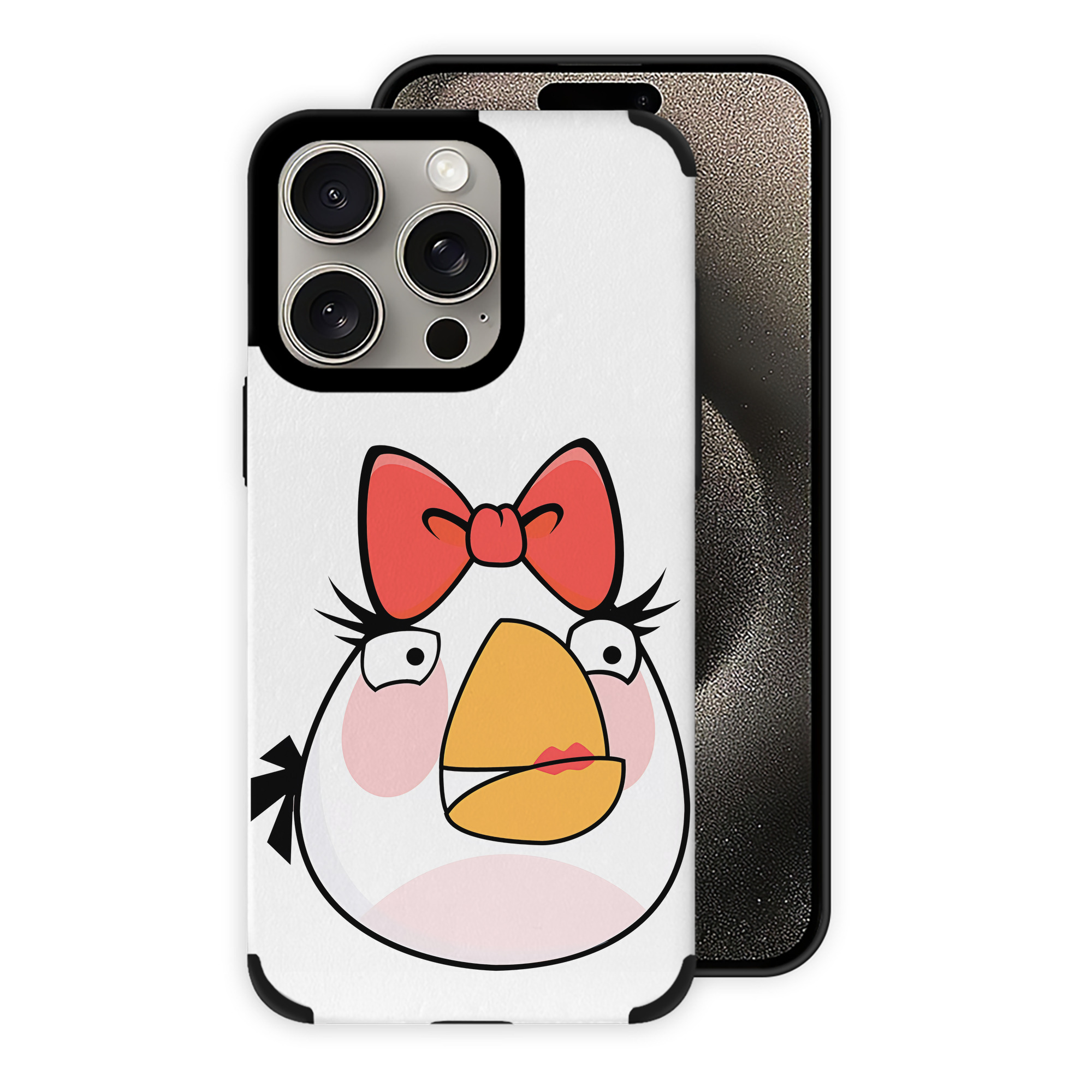 （画像用） Angry Birds アングリーバード 【iPhone15ProMax対応】 PUレザー スマホケース 耐衝撃＆黄変防止