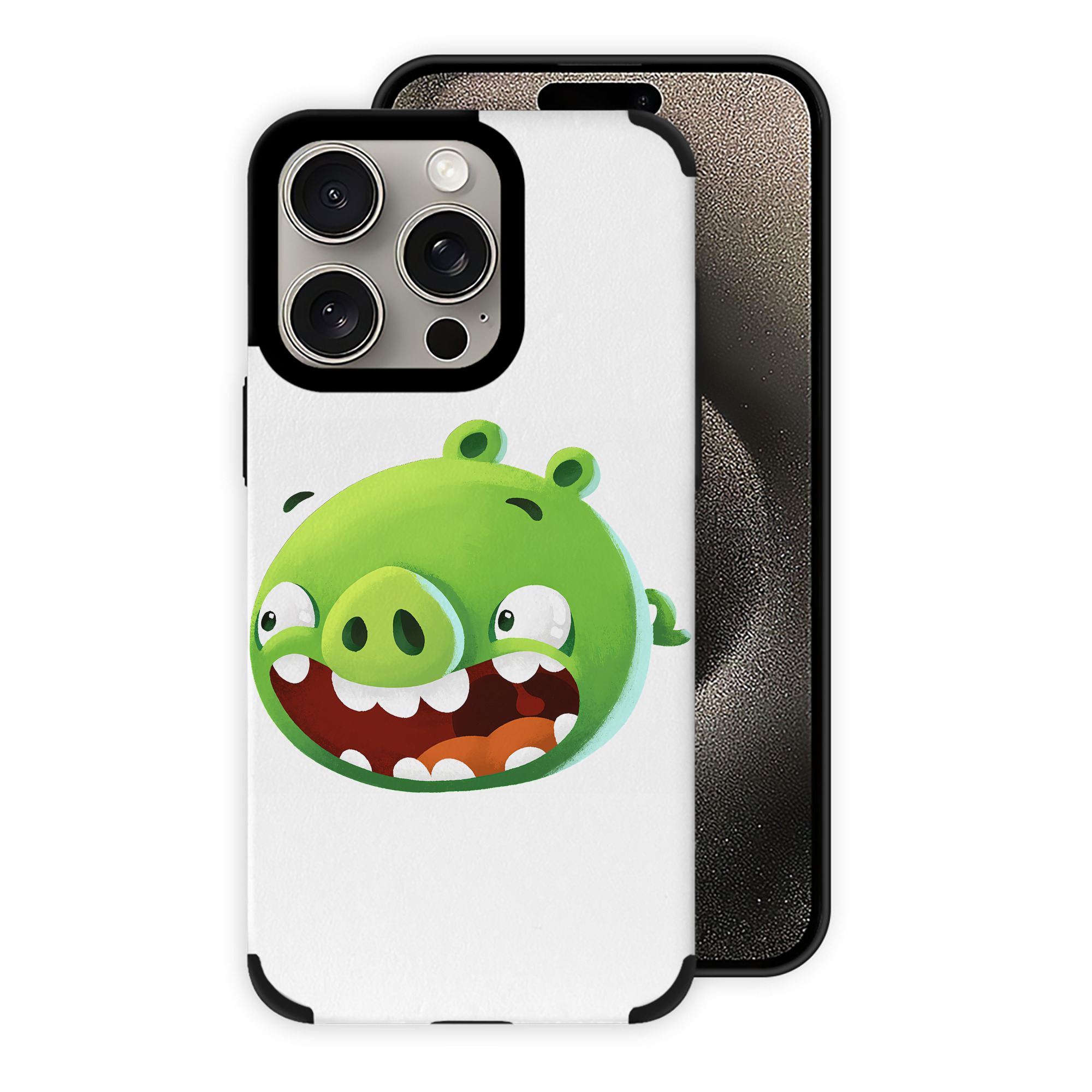 （画像用） Angry Birds アングリーバード 【iPhone15ProMax対応】 PUレザー スマホケース 耐衝撃＆黄変防止