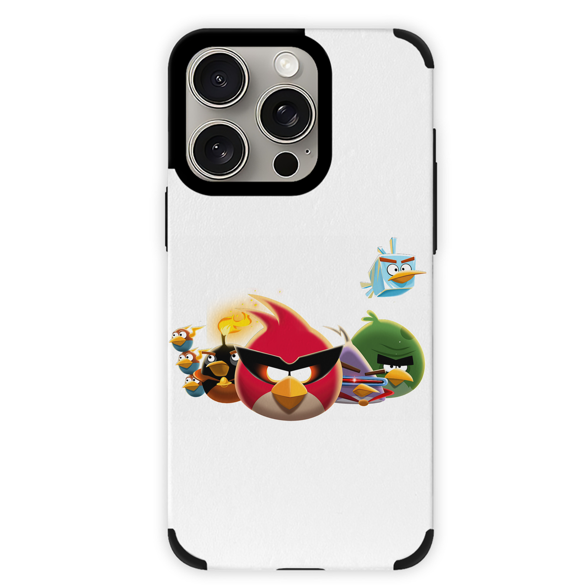 （画像用） Angry Birds アングリーバード 【iPhone15ProMax対応】 PUレザー スマホケース 耐衝撃＆黄変防止