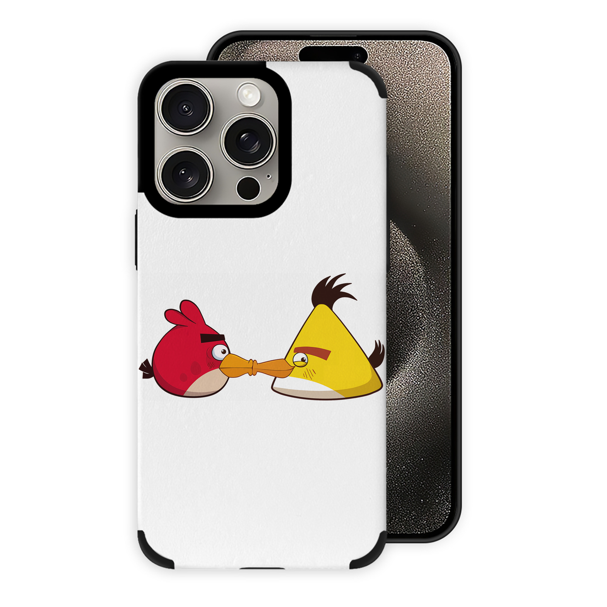 （画像用） Angry Birds アングリーバード 【iPhone15ProMax対応】 PUレザー スマホケース 耐衝撃＆黄変防止