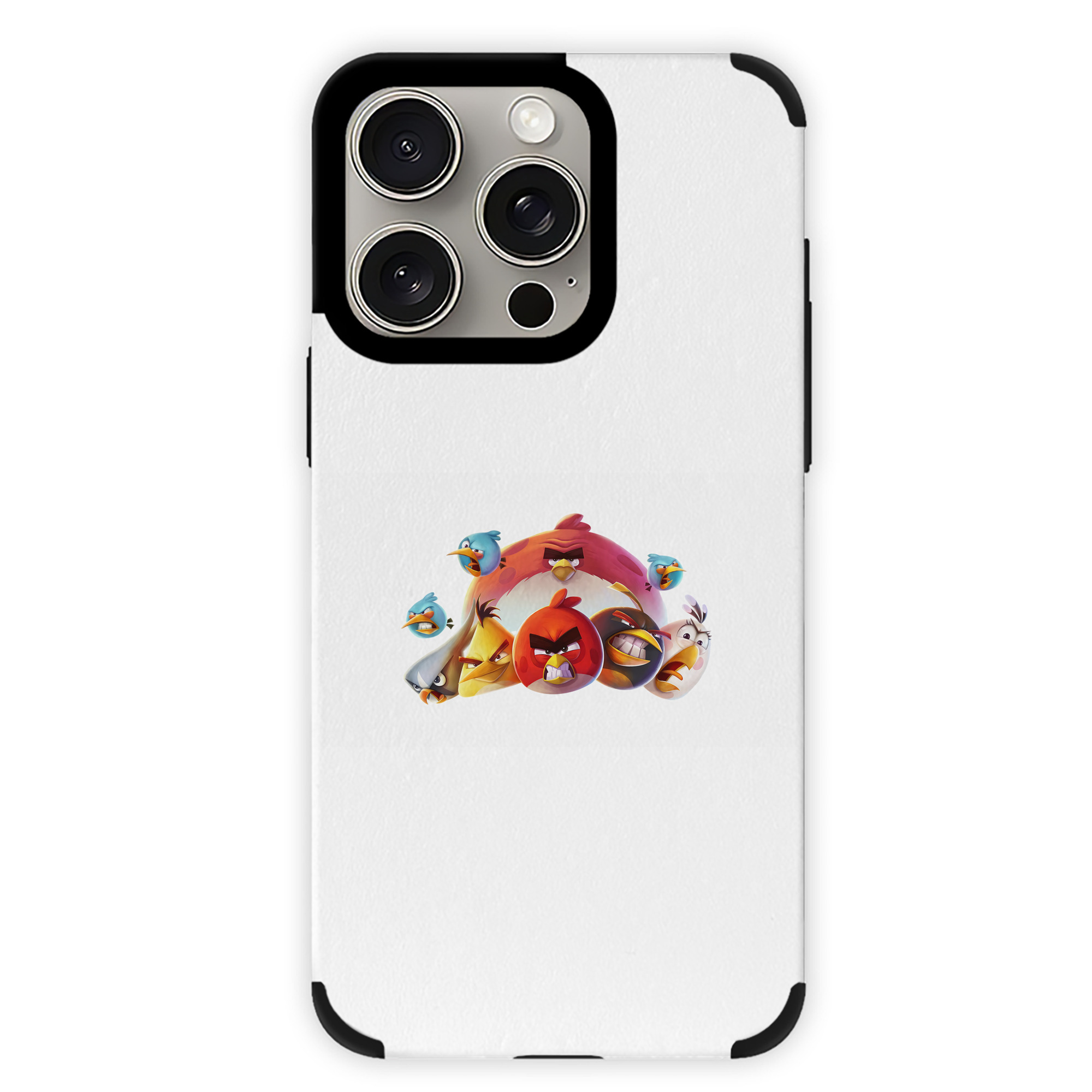 （画像用） Angry Birds アングリーバード 【iPhone15ProMax対応】 PUレザー スマホケース 耐衝撃＆黄変防止