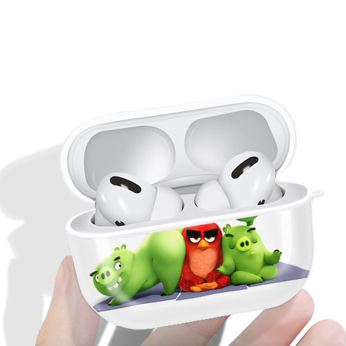 Angry Birds アングリーバード 【AirPods Pro用】ハードシェル保護ケース 耐衝撃・防指紋・カラビナ付き商品仕様