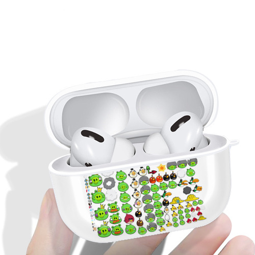 Angry Birds アングリーバード 【AirPods Pro用】ハードシェル保護ケース 耐衝撃・防指紋・カラビナ付き商品仕様