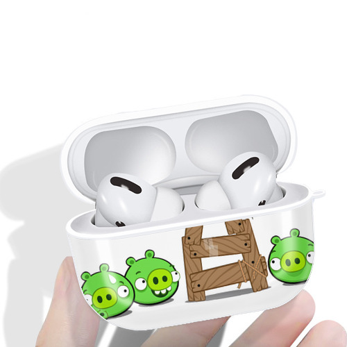 Angry Birds アングリーバード 【AirPods Pro用】ハードシェル保護ケース 耐衝撃・防指紋・カラビナ付き商品仕様