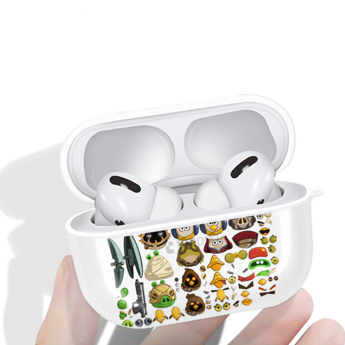 Angry Birds アングリーバード 【AirPods Pro用】ハードシェル保護ケース 耐衝撃・防指紋・カラビナ付き商品仕様