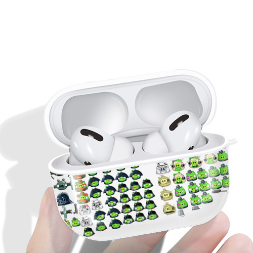 Angry Birds アングリーバード 【AirPods Pro用】ハードシェル保護ケース 耐衝撃・防指紋・カラビナ付き商品仕様