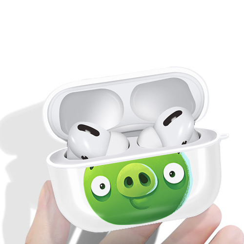Angry Birds アングリーバード 【AirPods Pro用】ハードシェル保護ケース 耐衝撃・防指紋・カラビナ付き商品仕様
