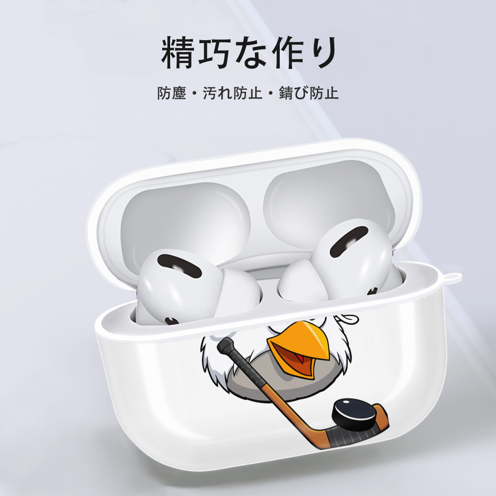 Angry Birds アングリーバード 【AirPods Pro用】ハードシェル保護ケース 耐衝撃・防指紋・カラビナ付き商品仕様