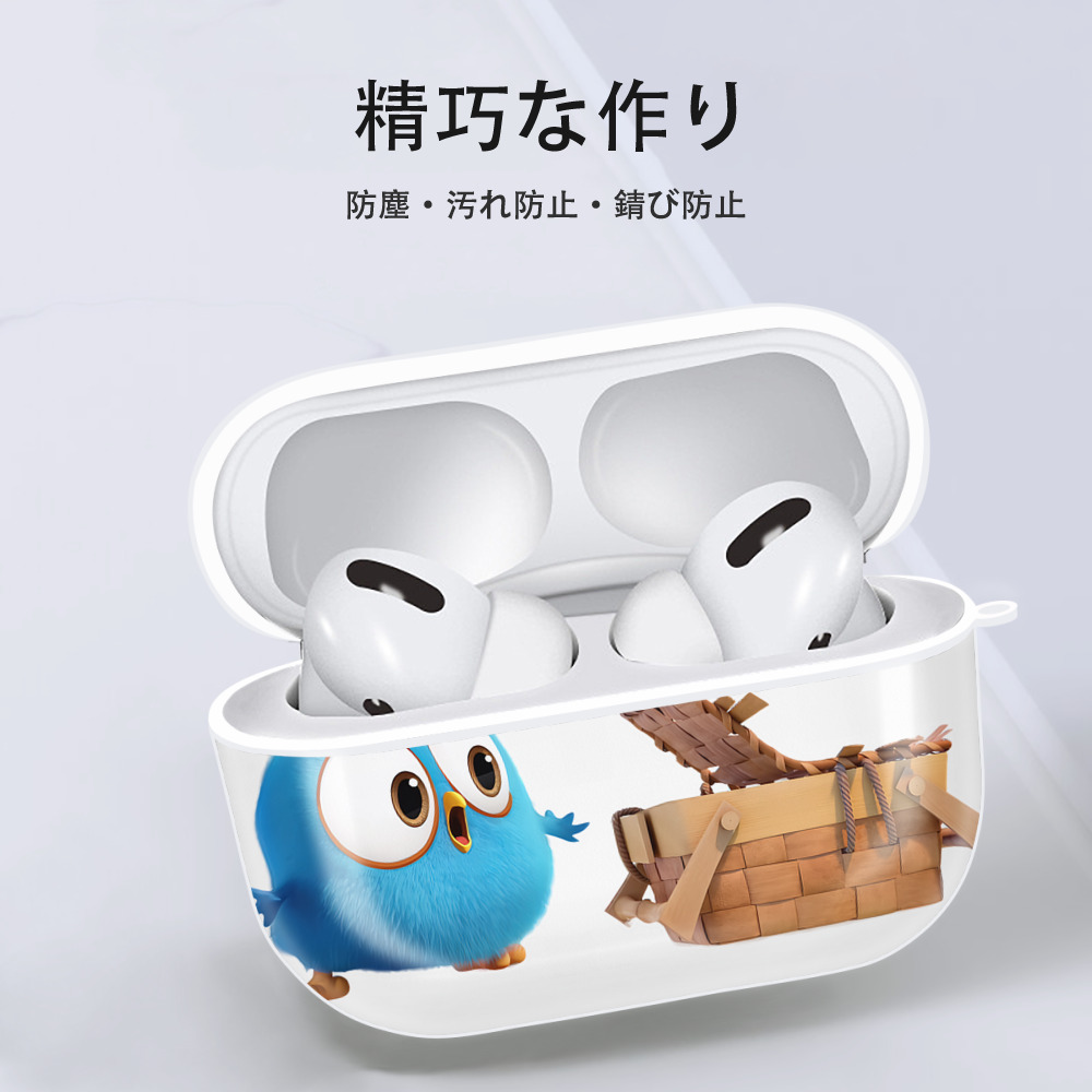 Angry Birds アングリーバード 【AirPods Pro用】ハードシェル保護ケース 耐衝撃・防指紋・カラビナ付き商品仕様
