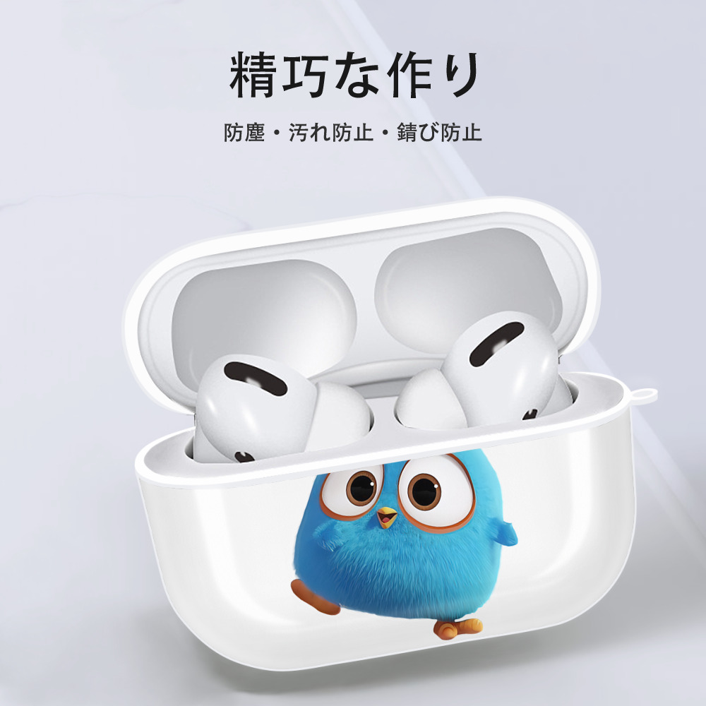 Angry Birds アングリーバード 【AirPods Pro用】ハードシェル保護ケース 耐衝撃・防指紋・カラビナ付き商品仕様