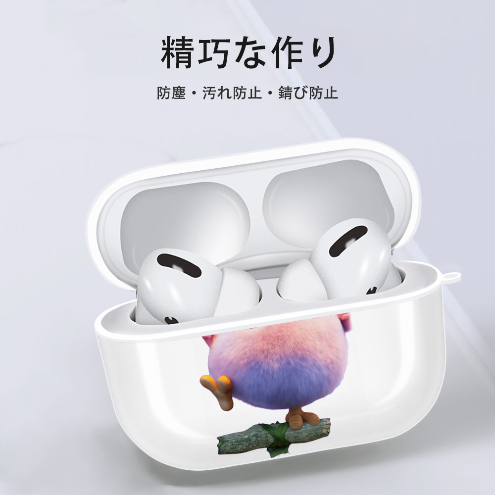 Angry Birds アングリーバード 【AirPods Pro用】ハードシェル保護ケース 耐衝撃・防指紋・カラビナ付き商品仕様