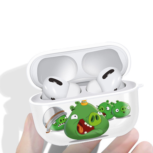 Angry Birds アングリーバード 【AirPods Pro用】ハードシェル保護ケース 耐衝撃・防指紋・カラビナ付き商品仕様