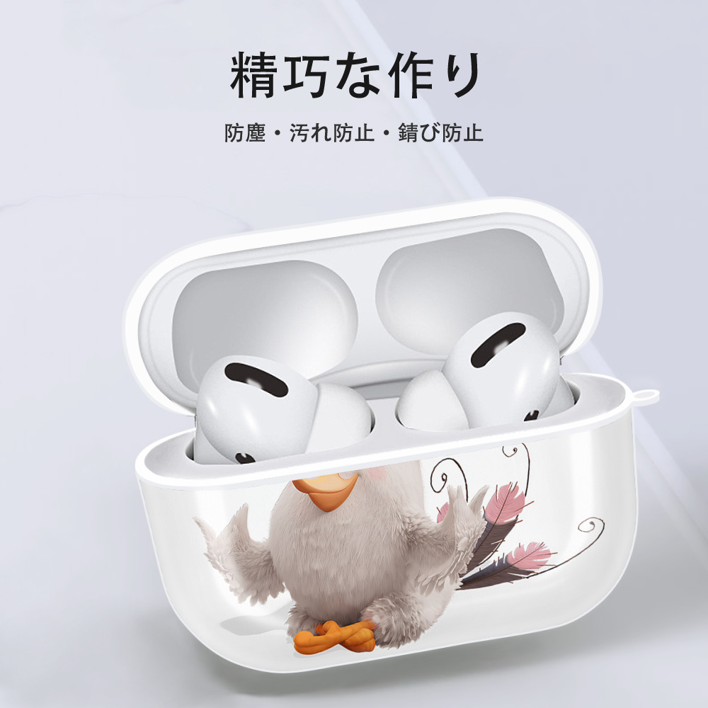 Angry Birds アングリーバード 【AirPods Pro用】ハードシェル保護ケース 耐衝撃・防指紋・カラビナ付き商品仕様