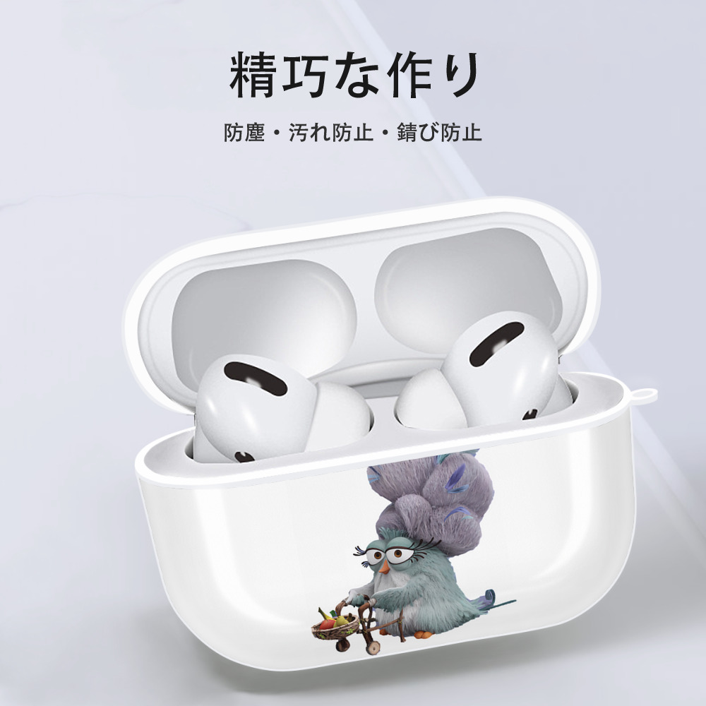 Angry Birds アングリーバード 【AirPods Pro用】ハードシェル保護ケース 耐衝撃・防指紋・カラビナ付き商品仕様