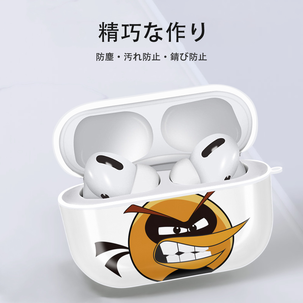 Angry Birds アングリーバード 【AirPods Pro用】ハードシェル保護ケース 耐衝撃・防指紋・カラビナ付き商品仕様