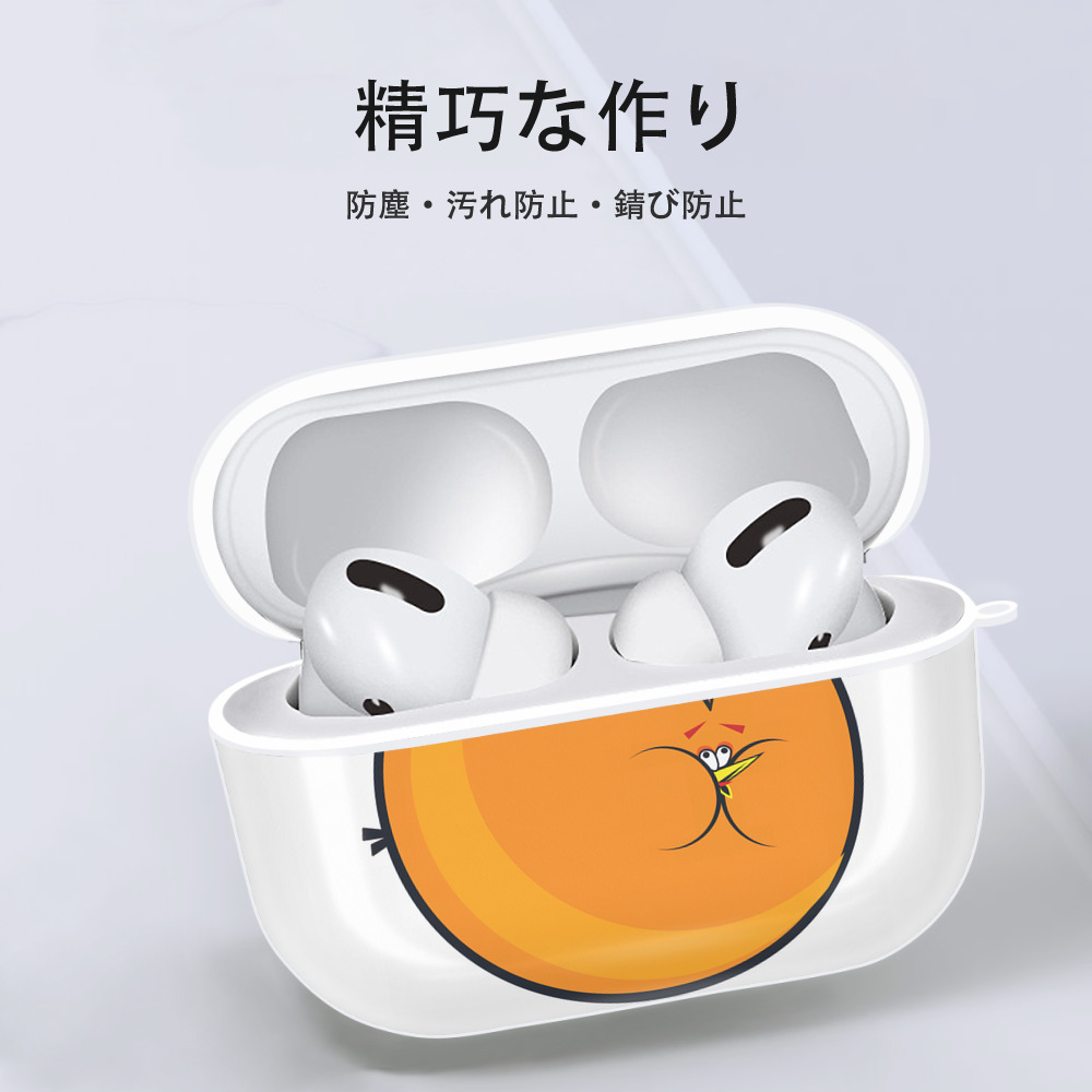 Angry Birds アングリーバード 【AirPods Pro用】ハードシェル保護ケース 耐衝撃・防指紋・カラビナ付き商品仕様