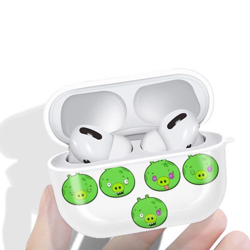 Angry Birds アングリーバード 【AirPods Pro用】ハードシェル保護ケース 耐衝撃・防指紋・カラビナ付き商品仕様