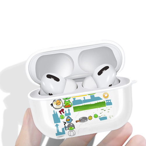 Angry Birds アングリーバード 【AirPods Pro用】ハードシェル保護ケース 耐衝撃・防指紋・カラビナ付き商品仕様