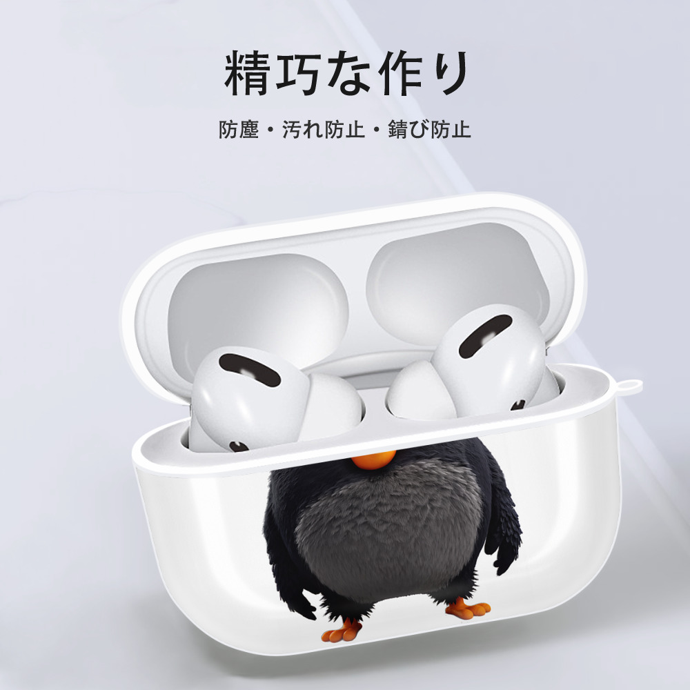 Angry Birds アングリーバード 【AirPods Pro用】ハードシェル保護ケース 耐衝撃・防指紋・カラビナ付き商品仕様