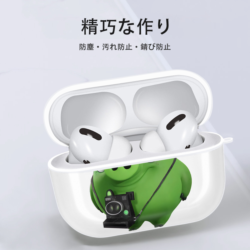 Angry Birds アングリーバード 【AirPods Pro用】ハードシェル保護ケース 耐衝撃・防指紋・カラビナ付き商品仕様