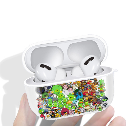 Angry Birds アングリーバード 【AirPods Pro用】ハードシェル保護ケース 耐衝撃・防指紋・カラビナ付き商品仕様