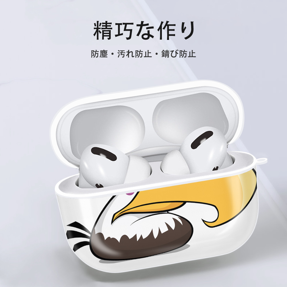 Angry Birds アングリーバード 【AirPods Pro用】ハードシェル保護ケース 耐衝撃・防指紋・カラビナ付き商品仕様