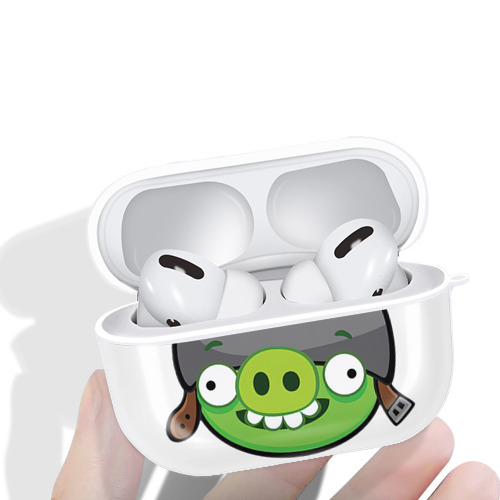 Angry Birds アングリーバード 【AirPods Pro用】ハードシェル保護ケース 耐衝撃・防指紋・カラビナ付き商品仕様