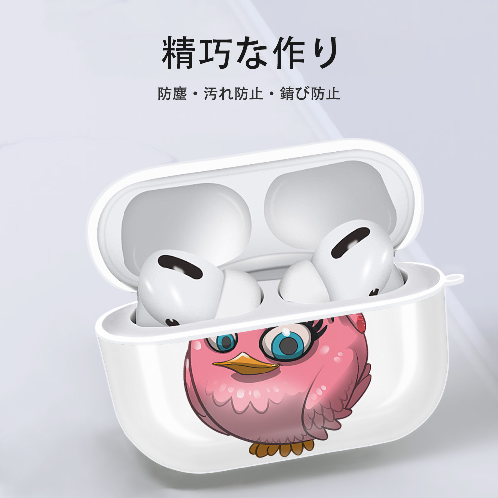 Angry Birds アングリーバード 【AirPods Pro用】ハードシェル保護ケース 耐衝撃・防指紋・カラビナ付き商品仕様