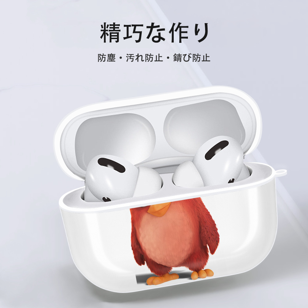 Angry Birds アングリーバード 【AirPods Pro用】ハードシェル保護ケース 耐衝撃・防指紋・カラビナ付き商品仕様