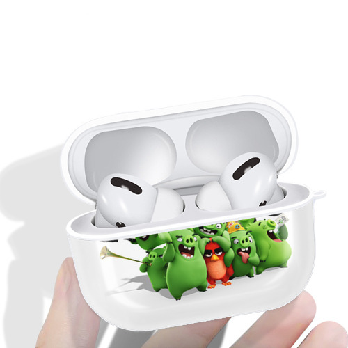 Angry Birds アングリーバード 【AirPods Pro用】ハードシェル保護ケース 耐衝撃・防指紋・カラビナ付き商品仕様